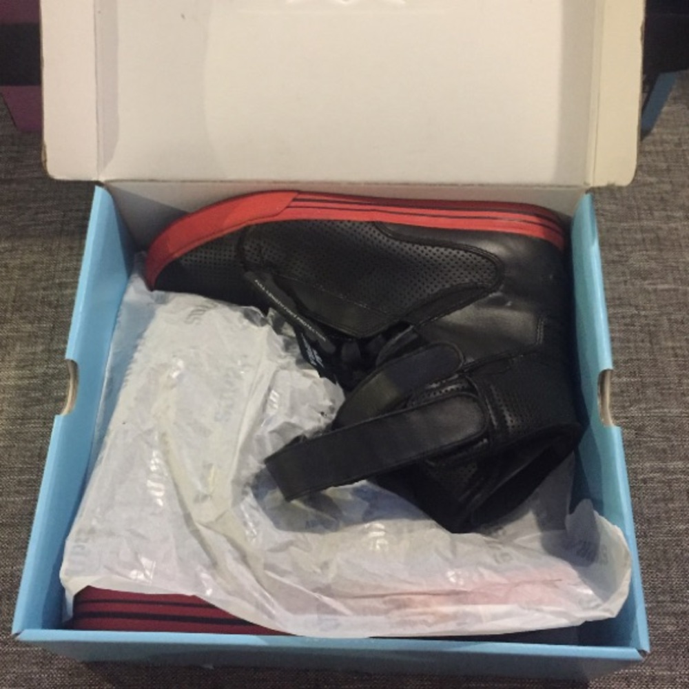 Supra TK's Men's Black and Red High-Top Sneakers - Picture 3 of 12